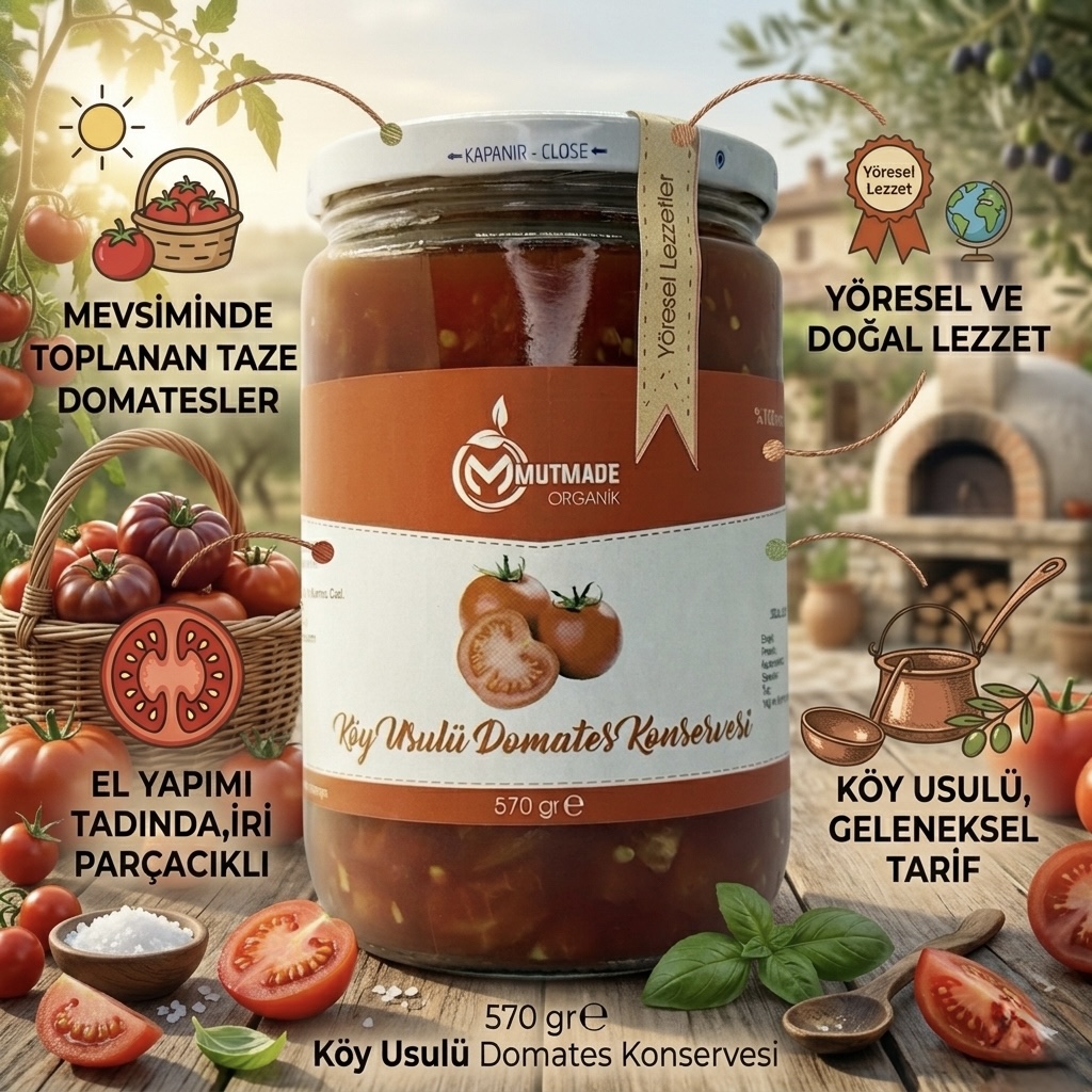 Köy Usulü Domates Konservesi